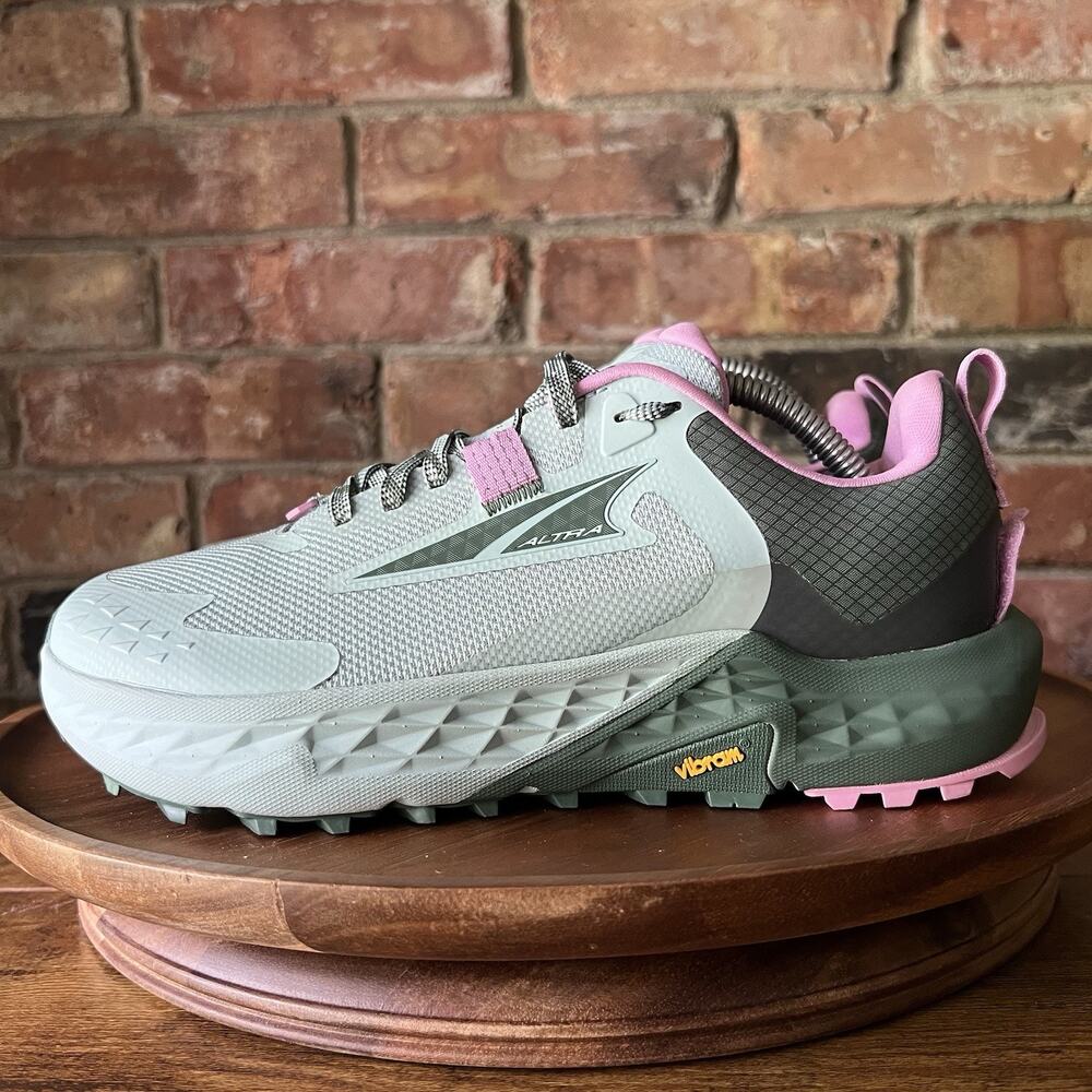Altra Timp 5 Max Cushion Women's 7.5 Trail Running Vibram Megagrip Green Shoes